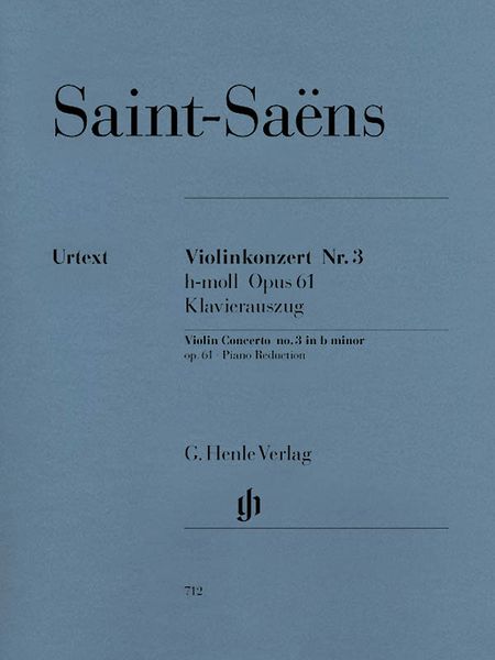 Concerto Nr. 3 In B Minor, Op. 61 : For Violin and Orchestra / edited by Peter Jost.