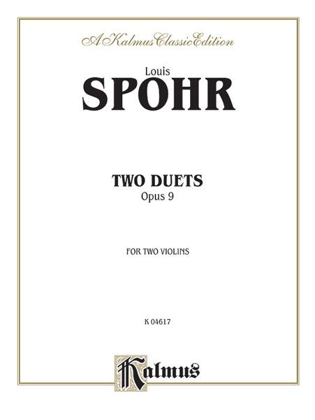 Two Duets Op. 9 : For Two Violins.