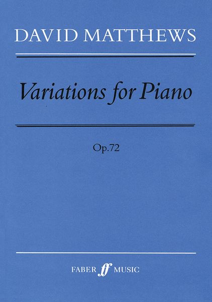 Variations, Op. 72 : For Piano (1997).