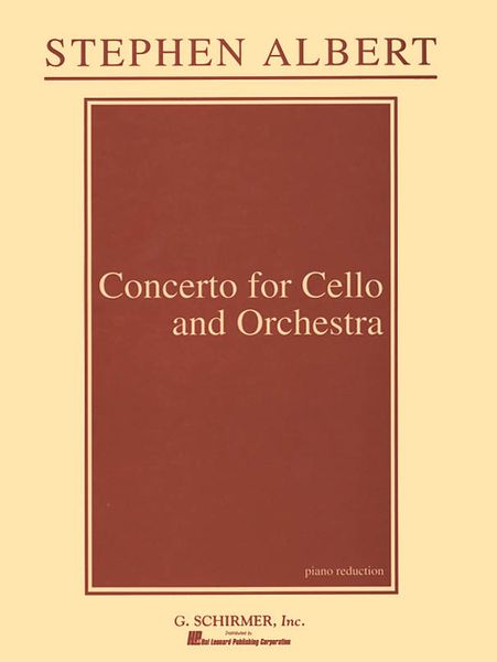 Concerto For Cello and Orchestra - Piano reduction.