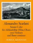Sonata C-Dur : Für Altblockflöte (Flöte, Oboe), Zwei Violinen und Basso Continuo.