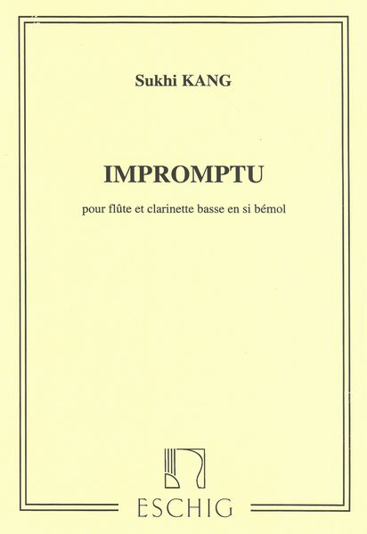 Impromptu : Pour Flute Et Clarinette Basse En Si Bemol (1994).