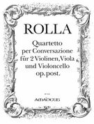 Quartetto Per Conversazione : Für 2 Violinen, Viola und Violoncello Op. Post.