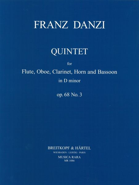 Quintett D-Moll, Op. 68/3 : Für Flöte, Oboe, Klarinette, Fagott und Horn.