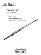 Sonata No. 6 In E : For Flute and Piano - Wummer, Gr. 3.