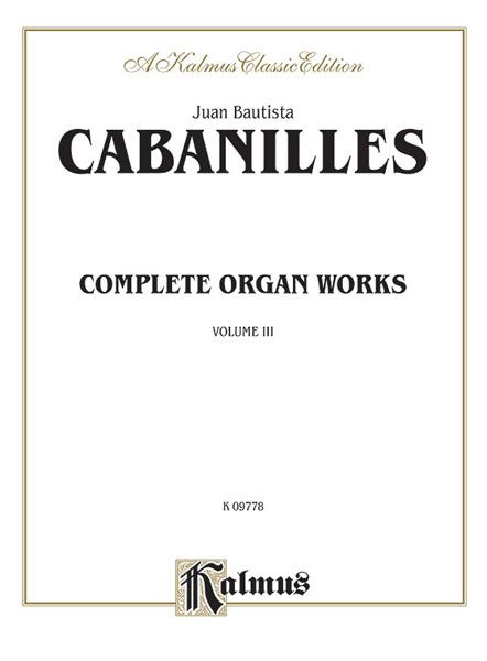 Complete Organ Works, Vol. 3.