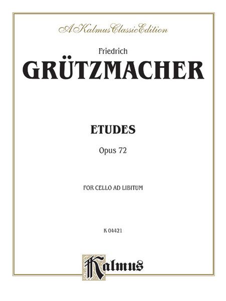 Etudes, Op. 72 : For Cello (and Cello 2 Ad Libitum).