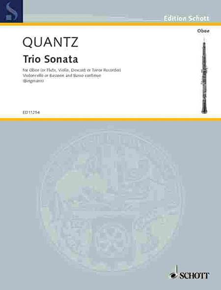 Trio Sonata In G Major : For Oboe (Or Flute, Violin Or Tenor Rec), Cello Or Bassoon & Harpsichord.