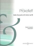 Concerto No. 1 In E Minor, Op. 58 : For Cello and Orchestra - reduction For Cello and Piano.