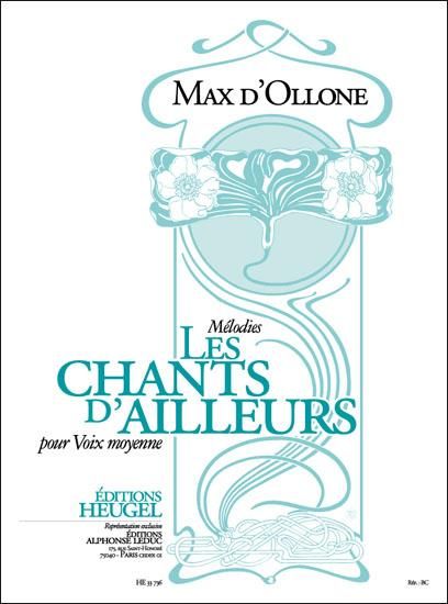 Chants D'ailleurs : Melodies Pour Voix Moyenne.