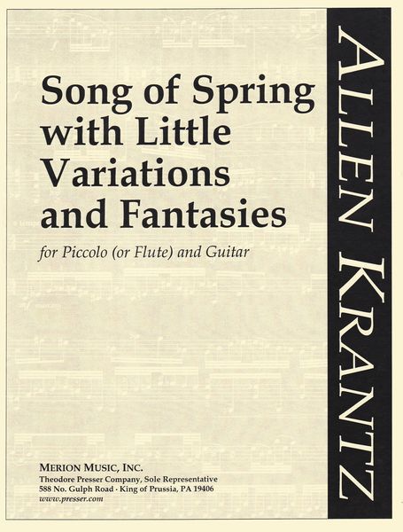 Song Of Spring With Little Variations and Fantasies : For Piccolo (Or Flute) and Guitar.