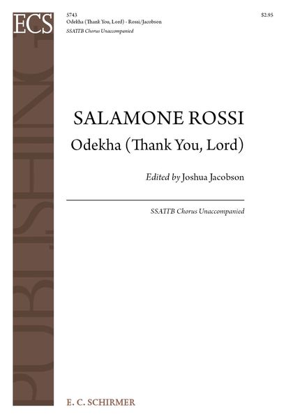 Odekha (Thank You, Lord) : For SSATTB Chorus Unaccompanied / edited by Joshua Jacobson.