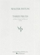 Three Pieces (1926) : For Flute, Clarinet, and Bassoon.