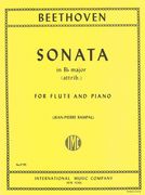 Sonata In Bb Major : For Flute and Piano / edited by Rampal.