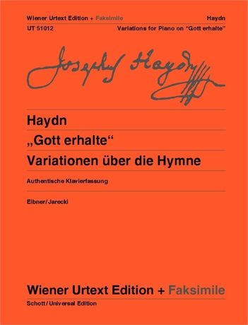 Variations On The Hymn Gott Erhalte, Hob. XXVIa:43 : For Piano.