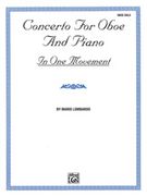 Concerto For Oboe and Piano In One Movement.