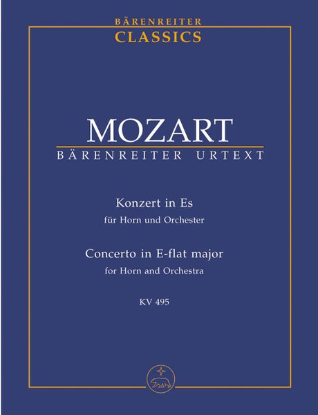 Concerto In Eb Major, K. 495 : For Horn and Orchestra / edited by Franz Giegling.