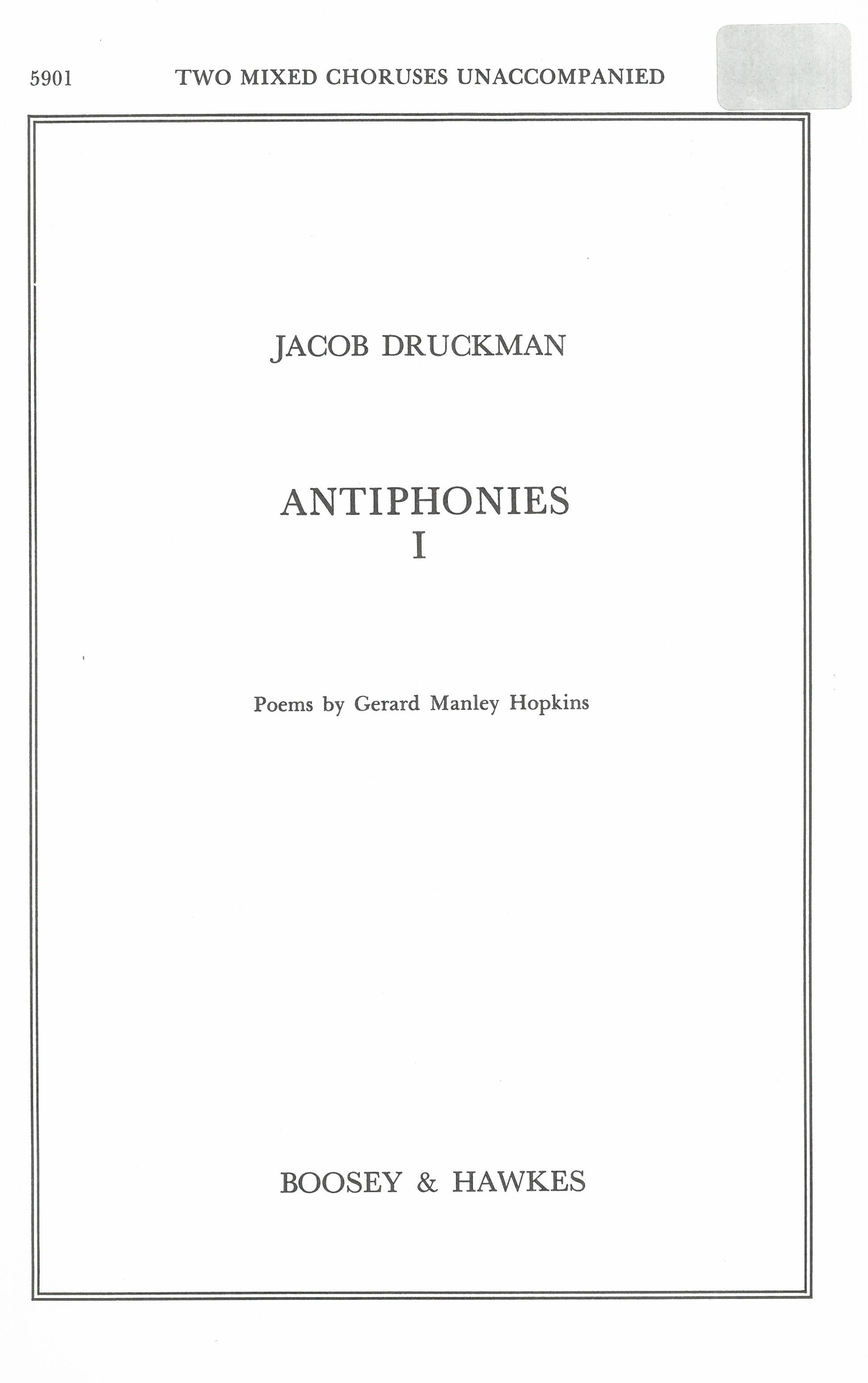Antiphonies I : For 2 Mixed Choruses.