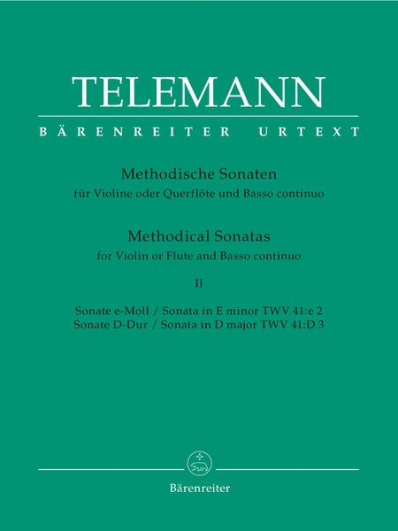 Methodische Sonaten, Band 2 : For Violin Or Flute and Basso Continuo.