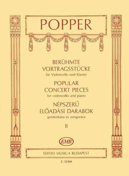 Popular Concert Pieces Vol. 2 : For Cello and Piano.