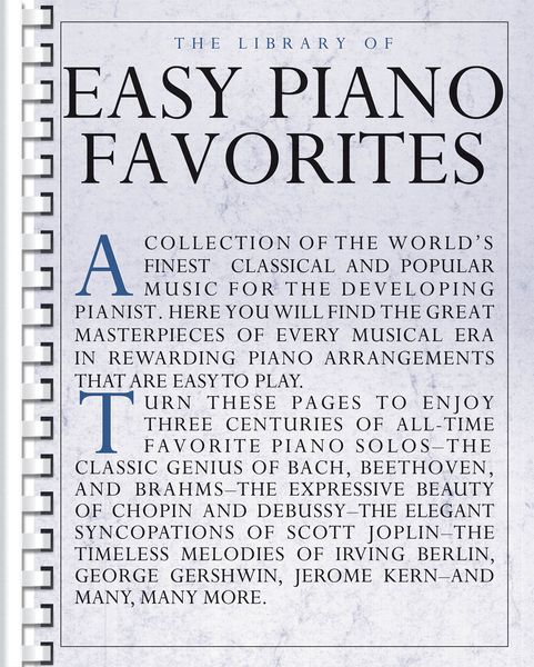 Library Of Easy Piano Favorites.