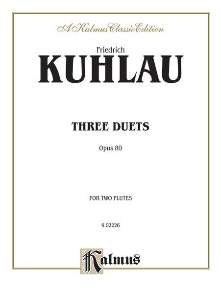 Three Duets Op. 80 : For Two Flutes.