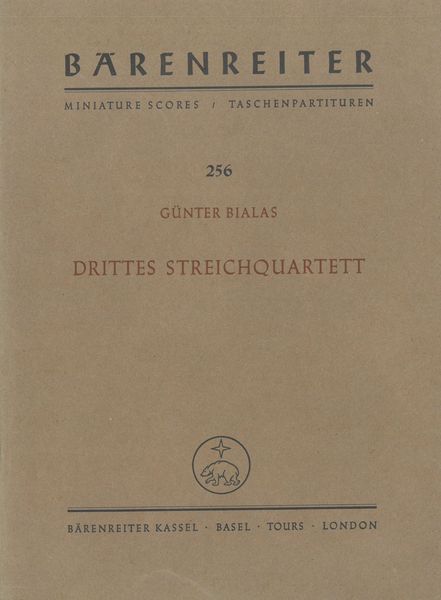 Drittes Streichquartett (1969).