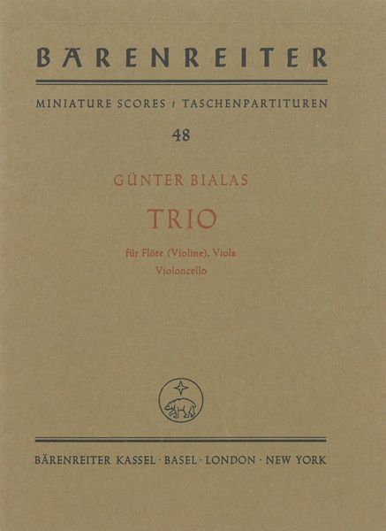 Trio : Für Flöte (Violine), Viola und Violoncello (1945).