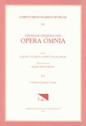 Opera Omnia, Vol. 16 : Cantiones Quatuor Vocum.