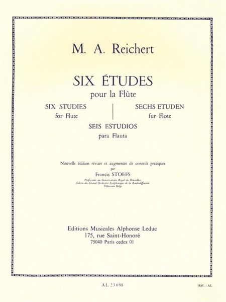 Six Etudes : For Flute.