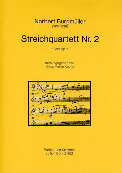 Streichquartett Nr. 2 D-Moll Op. 7 / edited by Klaus Martin Kopitz.