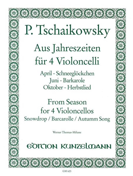 Aus Jahreszeiten : Für 4 Violoncelli.