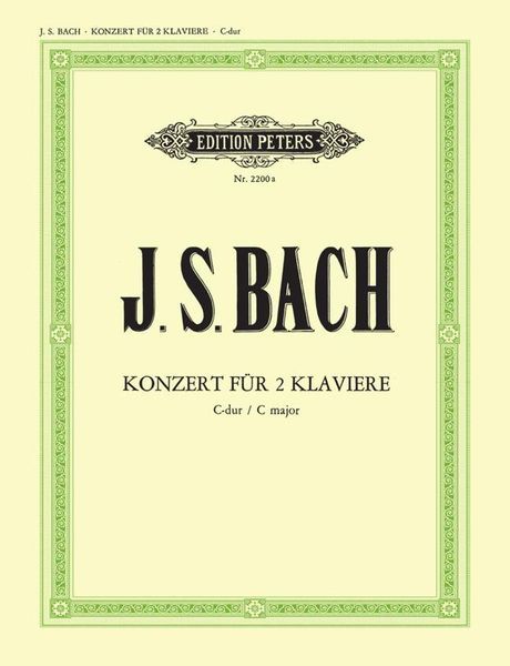 Concerto For Two Pianos In C Major - reduction For 2 Pianos / Hrsg. Von Freidrich Griepenkerl.