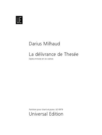 Liberation Of Theseus = le Délivrance De Thesée : Opéra-Minute En Six Scènes.