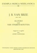 Allegro Voor Vier Strijkkwartetten / edited by Andre Rodenhuis.