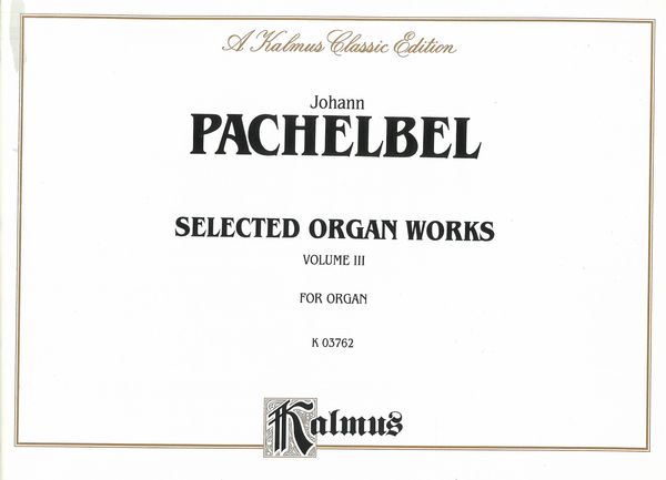 Organ Works, Vol. 3.