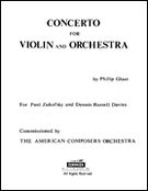 Concerto : For Violin and Orchestra.