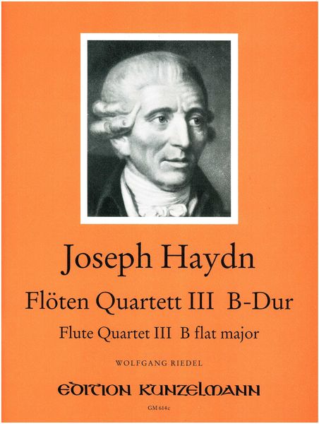 Flöten Quartett III B-Dur / Arrangement by Wolfgang Riedel.