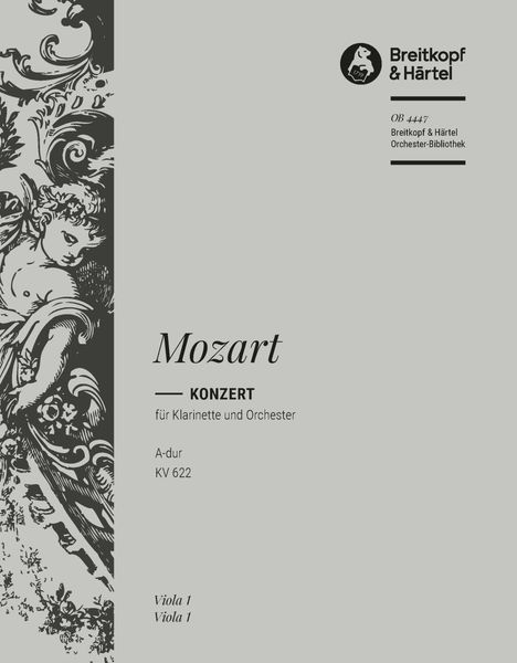 Konzert A-Dur, K. 622 : Für Klarinette und Orchester - Viola Part.