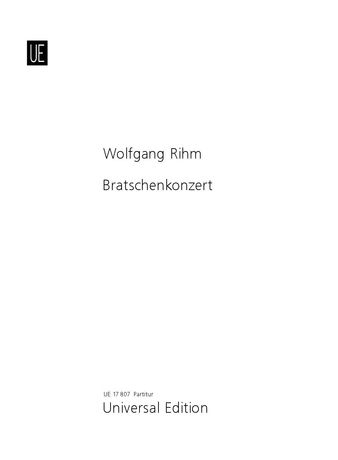 Bratschenkonzert (1979/83) : For Orchestra.