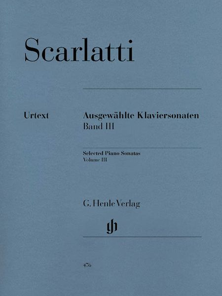 Selected Piano Sonatas, Vol. 3 / edited by Bengt Johnsson.