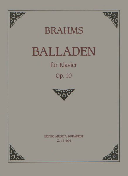 Balladen, Op. 10 : Für Klavier.