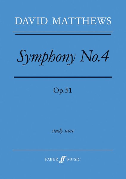 Symphony No. 4, Op. 51 : For Chamber Orchestra (1989-90).