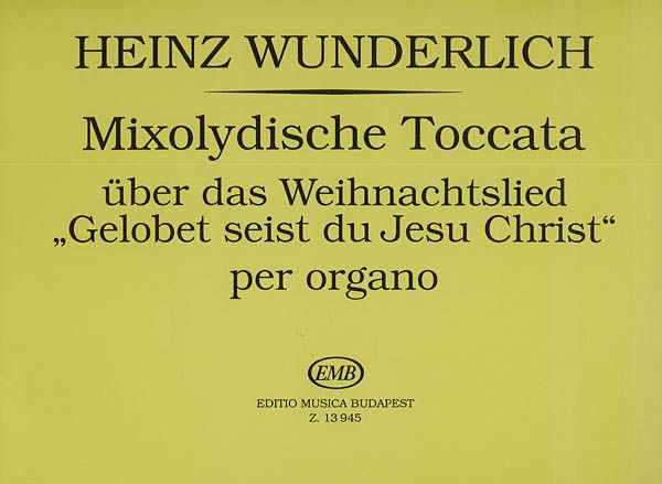 Mixolydische Toccata : For Organ.