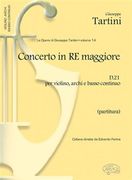 Concerto In Re Minore (D.21) : Per Violino, Archi E Continuo.