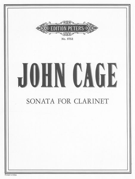 Sonata : For Clarinet (1933).