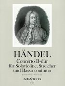 Concerto B-Dur : Für Solovioline, Streicher und Basso Continuo - Piano reduction.