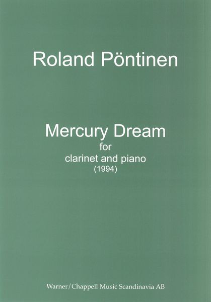 Mercury Dream : For Clarinet and Piano (1994).