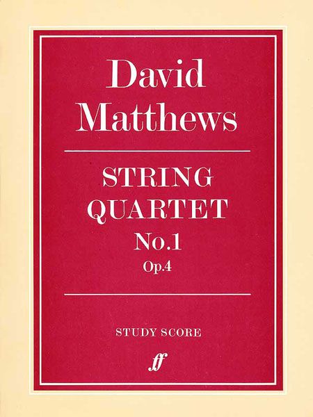 String Quartet No. 1, Op. 4.