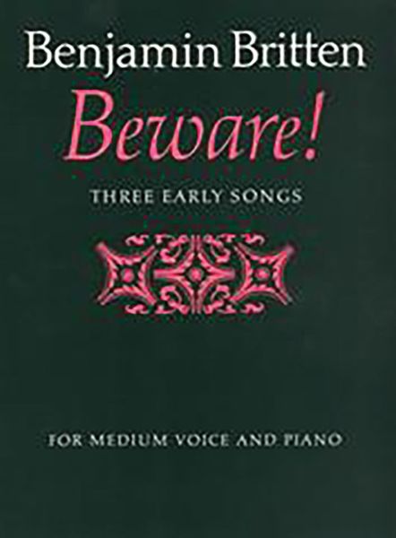 Beware! : For Medium Voice and Piano.